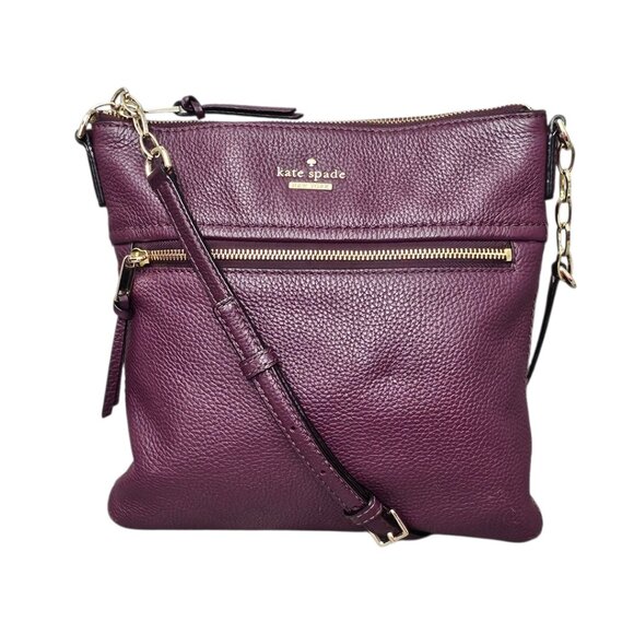 Kate Spade New York Jackson Street Melisse Leather Crossbody Shoulder Bag COA - Picture 1 of 13